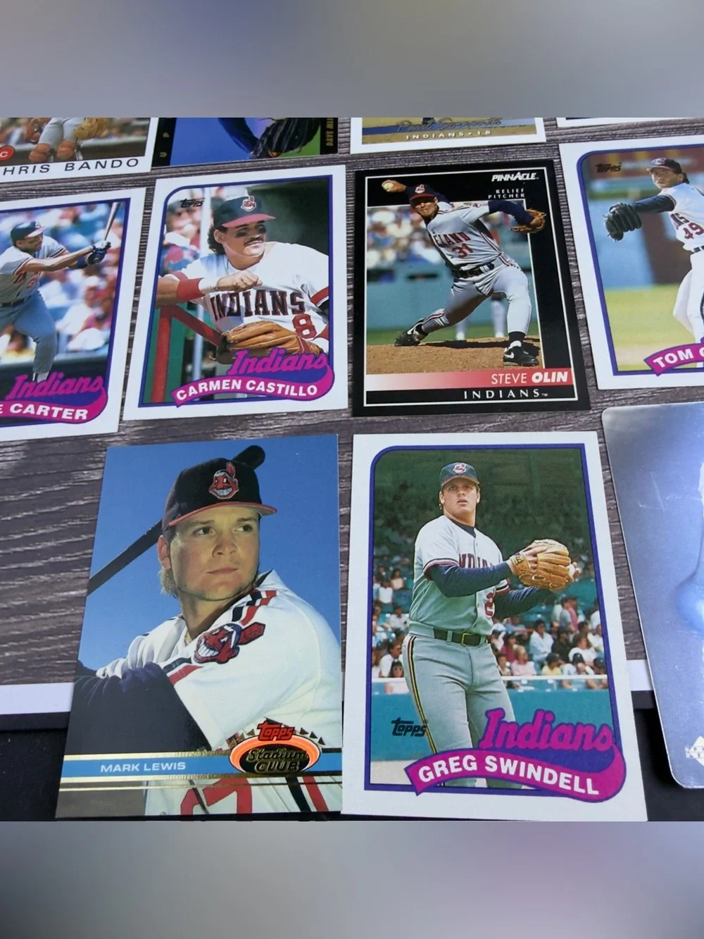 Cleveland Indians Baseball Card Lot (22) Upper Deck Topps Joe Carter